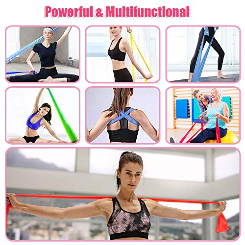 Flagicon Bandas Elasticas Fitness, Juego de 4 Bandas de Resistencia Profesionales con Puerta de Ancla, Cintas Elasticas Fitness para Yoga, Pilates, Terapia Física, Rehabilitación, Estiramientos Flagicon Bandas Elasticas Fitness, Juego de 4 Bandas de Resistencia Profesionales con Puerta de Ancla, Cintas Elasticas Fitness para Yoga, Pilates, Terapia Física, Rehabilitación, Estiramientos