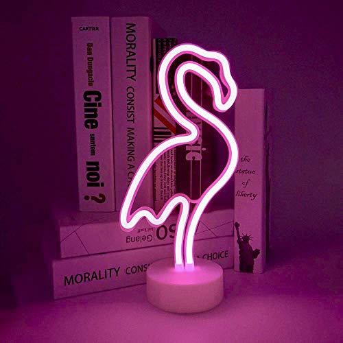Flamenco señal de neón de luz de la noche de interior con la base del sostenedor de la batería/USB Operado sesión neón que brilla intensamente decorativo luz LED para la sala de estar dormitorio fi Flamenco señal de neón de luz de la noche de interior con la base del sostenedor de la batería/USB Operado sesión neón que brilla intensamente decorativo luz LED para la sala de estar dormitorio fi