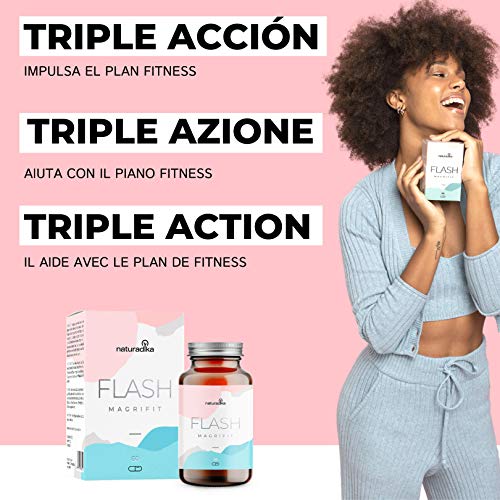 FLASH | Triple acción para potenciar el efecto de tu dieta* | Estimula (detox), activa (energizante), te ayuda a seguir tu plan de forma más relajada* | Enriquecido con Colina y Cromo | 100% natural