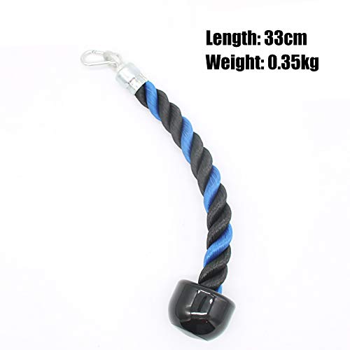 FLBTY Accesorio De Cable Lat, Jalón Lateral, Cuerda De Tríceps para Empujar Y Tirar hacia Abajo para Manija De Banda De Resistencia De Gimnasio Múltiple, Sentado, Barra Giratoria