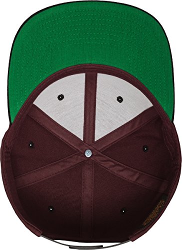 Flex fit - Gorra de béisbol - para hombre, Multicolor (Maroon/Blk), Talla única