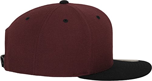 Flex fit - Gorra de béisbol - para hombre, Multicolor (Maroon/Blk), Talla única