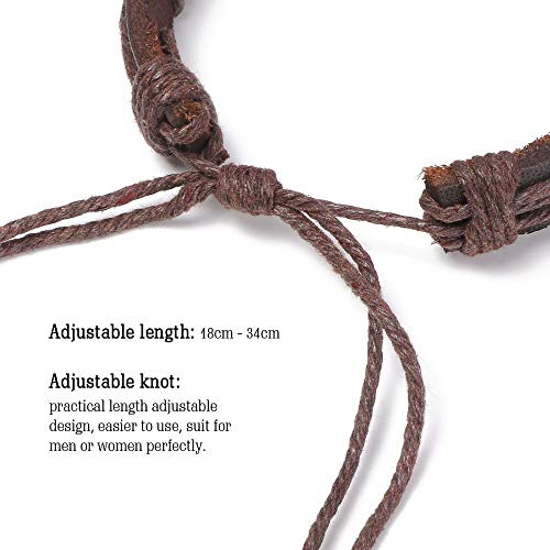 flintronic® Pulsera Hombre, 6 Piezas Personalidad Retro Tejida Pulsera de Traje de Cuero Multicapa, Pulseras Retro, Moda Pulsera de Cuero Brazalete Trenzado Roccia Punk, Ajustable (#1 Serie) flintronic® Pulsera Hombre, 6 Piezas Personalidad Retro Tejida Pulsera de Traje de Cuero Multicapa, Pulseras Retro, Moda Pulsera de Cuero Brazalete Trenzado Roccia Punk, Ajustable (#1 Serie)