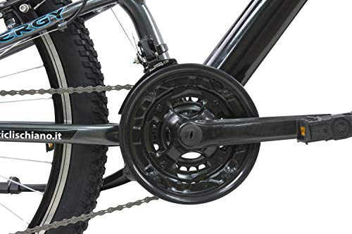 F.Lli Schiano Energy Bicicleta de suspensión Completa, Men's, Negro-Azul, 26'' F.Lli Schiano Energy Bicicleta de suspensión Completa, Men's, Negro-Azul, 26''