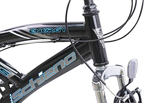 F.Lli Schiano Energy Bicicleta de suspensión Completa, Men's, Negro-Azul, 26'' F.Lli Schiano Energy Bicicleta de suspensión Completa, Men's, Negro-Azul, 26''