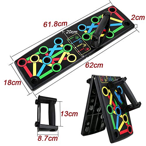 FLOFIA 14 en 1 Push Up Tabla Board Plagable Tabla Flexiones Multifuncion Push Up Board Tablero de Codos Sistema Fitness Entrenamiento de Fuerza Muscular del Cuerpo Ejercicio Gimnasio Hogar Deporte FLOFIA 14 en 1 Push Up Tabla Board Plagable Tabla Flexiones Multifuncion Push Up Board Tablero de Codos Sistema Fitness Entrenamiento de Fuerza Muscular del Cuerpo Ejercicio Gimnasio Hogar Deporte