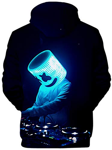 FLYCHEN Sudadera para Niños Estilo 3D Impresión GrÔfica Sonido Eléctrico Cool Manga Larga Suéter Adolescentes Pullover- Negro - XXS FLYCHEN Sudadera para Niños Estilo 3D Impresión GrÔfica Sonido Eléctrico Cool Manga Larga Suéter Adolescentes Pullover- Negro - XXS