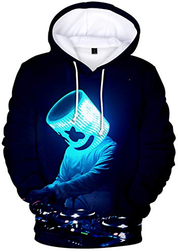 FLYCHEN Sudadera para Niños Estilo 3D Impresión GrÔfica Sonido Eléctrico Cool Manga Larga Suéter Adolescentes Pullover- Negro - XXS FLYCHEN Sudadera para Niños Estilo 3D Impresión GrÔfica Sonido Eléctrico Cool Manga Larga Suéter Adolescentes Pullover- Negro - XXS