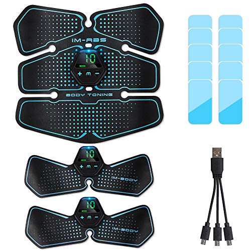 Flyfun Popolic EMS Electroestimulador Muscular Abdominale Cinturón, Músculos Abdominales, 10 Modos de Simulación, 20 Niveles Diferentes, para Abdomen/Cintura/Pierna/Brazo de Hombre y Mujer Flyfun Popolic EMS Electroestimulador Muscular Abdominale Cinturón, Músculos Abdominales, 10 Modos de Simulación, 20 Niveles Diferentes, para Abdomen/Cintura/Pierna/Brazo de Hombre y Mujer