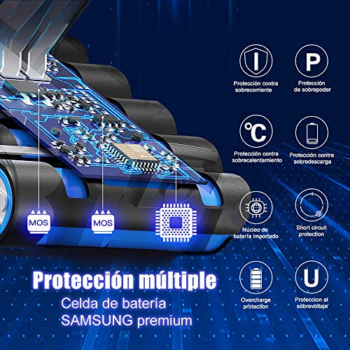 FLYLINKTECH Batería Dyson V7 SV11, 4000mAh Dyson V7 Batería 21.6V Batería de repuesto para Dyson V7 Aspiradora Inalámbrica V7 Animal V7 Trigger V7 Trigger + V7 Motorhead Pro V7 Fluffy V7 Matelas