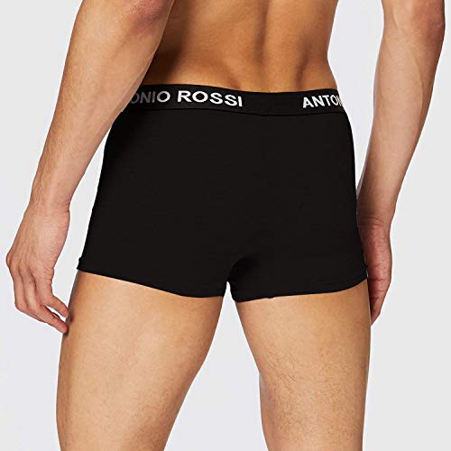 FM London Fitted Boxer para Hombre, Negro, L, Pack de 12