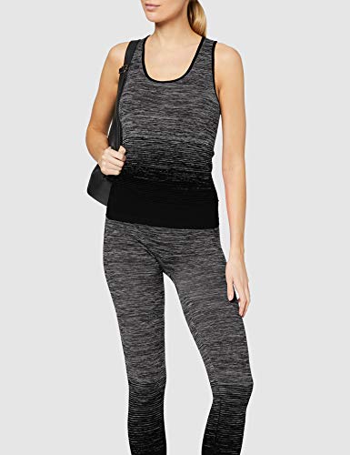 FM London Vest Top and Leggings Conjunto Ropa Deportiva, Negro (Black), Talla única (Talla del fabricante: 8-14) para Mujer