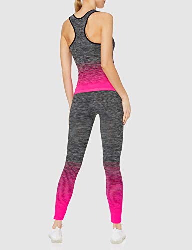 FM London Vest Top and Leggings Conjunto Ropa Deportiva, Rosa (Pink), Talla única (Talla del fabricante: 8-14) para Mujer FM London Vest Top and Leggings Conjunto Ropa Deportiva, Rosa (Pink), Talla única (Talla del fabricante: 8-14) para Mujer