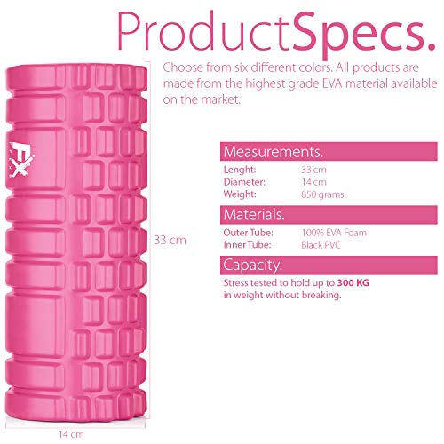 Foam Roller - Rodillo de Espuma para Terapia de Masaje – Para Masajes Muscular Fitness Pilates Yoga - La Mejor Herramienta para Deportivo - Tejido Profundo Liberación Miofascial y Alivio de Dolores