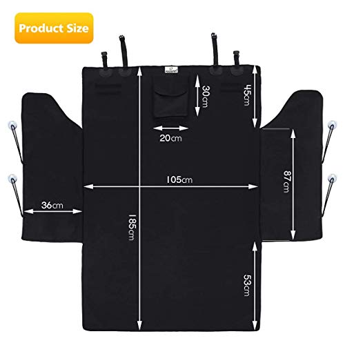 Focuspet Funda para Maletero de Coche para Perros, 185 x 105 x 36cm Protector para Maletero de Coche Impermeable Antideslizante Cubierta Maletero Esterilla de Protección del Tronco Focuspet Funda para Maletero de Coche para Perros, 185 x 105 x 36cm Protector para Maletero de Coche Impermeable Antideslizante Cubierta Maletero Esterilla de Protección del Tronco