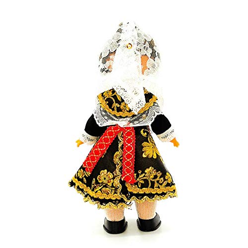 Folk Artesanía Muñeca Regional colección de 25 cm con Vestido típico Salmantina Charra Salamanca España.