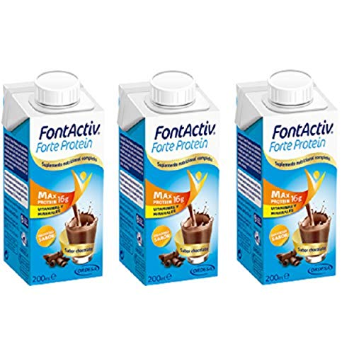 Fontactiv Forte Protein Chocolate Es Un Suplemento Nutricional Para Un Envejecimiento Activo 3 Unidades 600ml