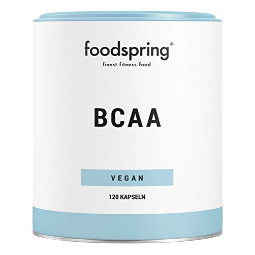 foodspring Cápsulas de BCAA, 120 cápsulas, Aminoácidos esenciales para la musculatura foodspring Cápsulas de BCAA, 120 cápsulas, Aminoácidos esenciales para la musculatura