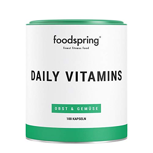 foodspring Daily Vitamins, 100 cápsulas, Aporte vitamínico para cada día