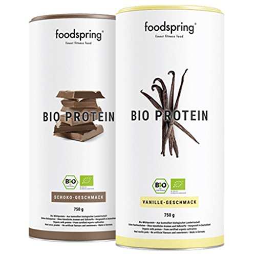 foodspring Proteína Orgánica, Chocolate, 750g, La alternativa proteica sostenible
