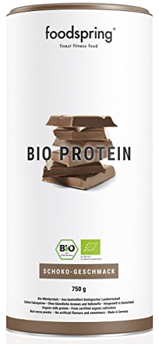 foodspring Proteína Orgánica, Chocolate, 750g, La alternativa proteica sostenible