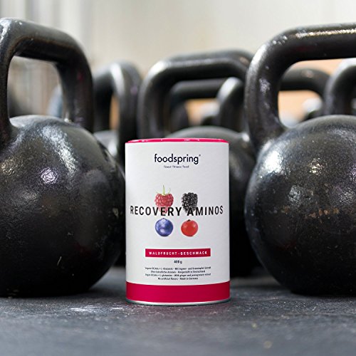 foodspring Recovery Aminos, Frutas del Bosque, La recuperación adecuada nunca había sido tan saludable, Fabricado en Alemania foodspring Recovery Aminos, Frutas del Bosque, La recuperación adecuada nunca había sido tan saludable, Fabricado en Alemania