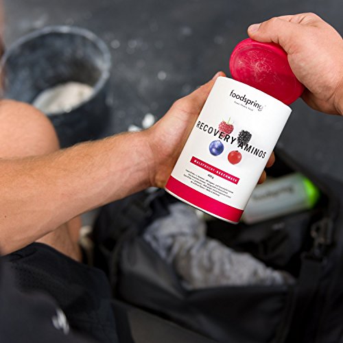 foodspring Recovery Aminos, Frutas del Bosque, La recuperación adecuada nunca había sido tan saludable, Fabricado en Alemania foodspring Recovery Aminos, Frutas del Bosque, La recuperación adecuada nunca había sido tan saludable, Fabricado en Alemania