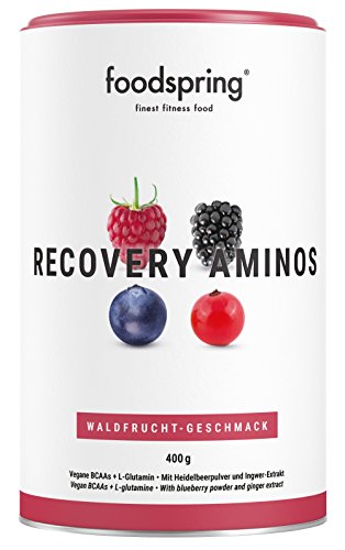 foodspring Recovery Aminos, Frutas del Bosque, La recuperación adecuada nunca había sido tan saludable, Fabricado en Alemania foodspring Recovery Aminos, Frutas del Bosque, La recuperación adecuada nunca había sido tan saludable, Fabricado en Alemania