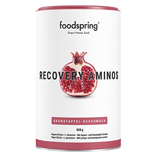 foodspring Recovery Aminos, Granada, La recuperación adecuada nunca había sido tan saludable, Fabricado en Alemania