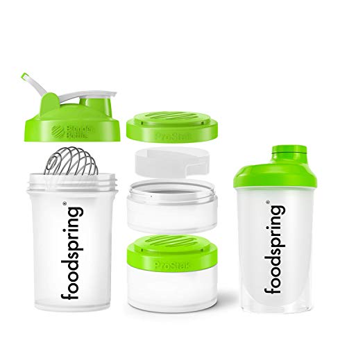 foodspring - Shaker de 500ml - El shaker perfecto para tus batidos - Incluye un filtro especial para hacer tu batido más cremoso y un tapón de rosca para un cierre seguro foodspring - Shaker de 500ml - El shaker perfecto para tus batidos - Incluye un filtro especial para hacer tu batido más cremoso y un tapón de rosca para un cierre seguro