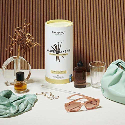 foodspring Shape Shake 2.0, Vainilla, 900 g, Sustitutivo de comidas para controlar el peso, Alto en proteínas y fibras foodspring Shape Shake 2.0, Vainilla, 900 g, Sustitutivo de comidas para controlar el peso, Alto en proteínas y fibras