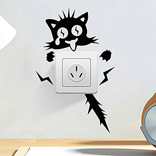 Foonii 13 PCS Pegatina pared, Interruptor Pegatina, PVC Engomada Interruptor,Familia Decoración Decorativos Decal Arte Pared Stickers Habitación Dormitorio Pared Mural Desprendible Prueba De Agua