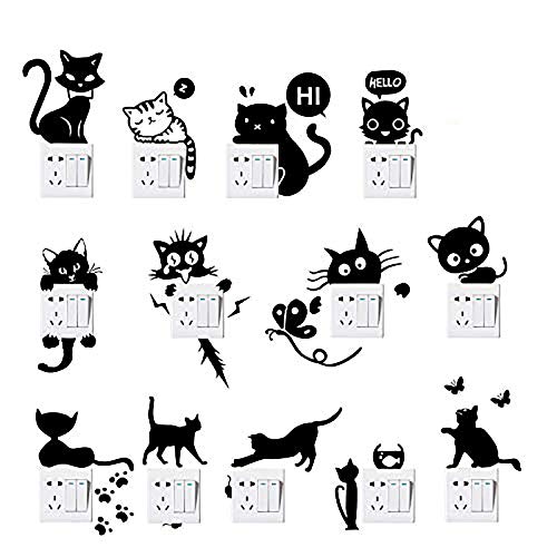 Foonii 13 PCS Pegatina pared, Interruptor Pegatina, PVC Engomada Interruptor,Familia Decoración Decorativos Decal Arte Pared Stickers Habitación Dormitorio Pared Mural Desprendible Prueba De Agua Foonii 13 PCS Pegatina pared, Interruptor Pegatina, PVC Engomada Interruptor,Familia Decoración Decorativos Decal Arte Pared Stickers Habitación Dormitorio Pared Mural Desprendible Prueba De Agua
