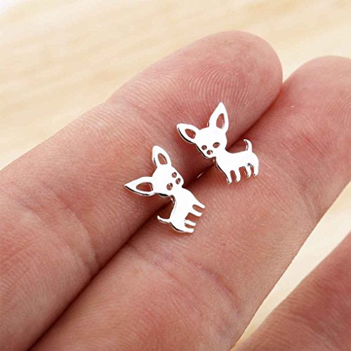 forbestest Oído mujeres Pequeño Chihuahua pendientes perro mascota hembra aleación Pendientes Animal pernos prisioneros de las niñas forbestest Oído mujeres Pequeño Chihuahua pendientes perro mascota hembra aleación Pendientes Animal pernos prisioneros de las niñas