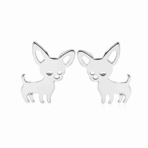 forbestest Oído mujeres Pequeño Chihuahua pendientes perro mascota hembra aleación Pendientes Animal pernos prisioneros de las niñas forbestest Oído mujeres Pequeño Chihuahua pendientes perro mascota hembra aleación Pendientes Animal pernos prisioneros de las niñas