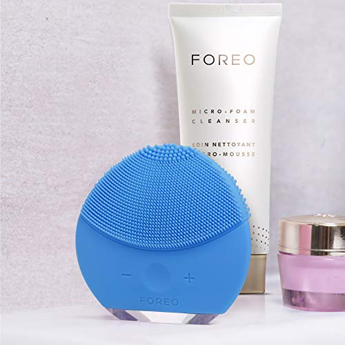 Foreo Luna mini 2 Cepillo Facial Sónico de Silicona, Azul (Aquamarine)