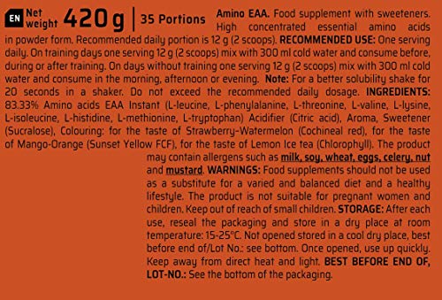 ForFIT Sports Amino EAA BCAA Powder 35 Unidades 420 g