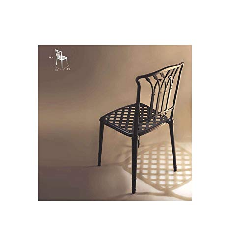 Forja Hispalense Silla de Aluminio Jerez - Negro Forja Hispalense Silla de Aluminio Jerez - Negro