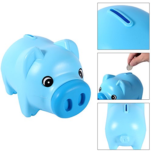 Forma de Dibujos Animados de Cerdo Hucha, Hucha con Forma de Cerdo Moneda de plástico Lindo Bank Moneda Cash Collectible Ahorro Caja Kids Regalo