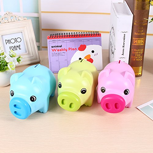 Forma de Dibujos Animados de Cerdo Hucha, Hucha con Forma de Cerdo Moneda de plástico Lindo Bank Moneda Cash Collectible Ahorro Caja Kids Regalo Forma de Dibujos Animados de Cerdo Hucha, Hucha con Forma de Cerdo Moneda de plástico Lindo Bank Moneda Cash Collectible Ahorro Caja Kids Regalo