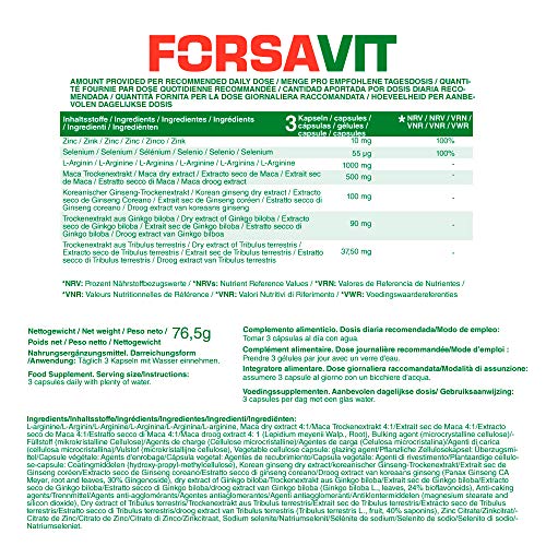 Forsavit ® | Resistencia y Potencia | Sin Contraindicaciones | 30 Cápsulas Forsavit ® | Resistencia y Potencia | Sin Contraindicaciones | 30 Cápsulas