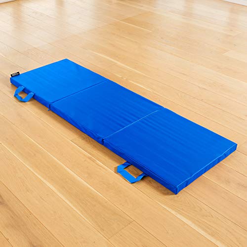 FORZA METIS Colchoneta Plegable de Gimnasia/Yoga – Esterilla Gruesa 180cm x 60cm para Pilates, Entrenamientos & Estiramientos | Esterilla Yoga