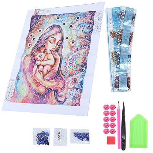 FOTABPYTI Diamond Painting Kit, 11,8 x 15,7 Inch Met dienblad DIY Diamond Painting, Met Clay CROS Stitch Rhinestone Picture Home Bar