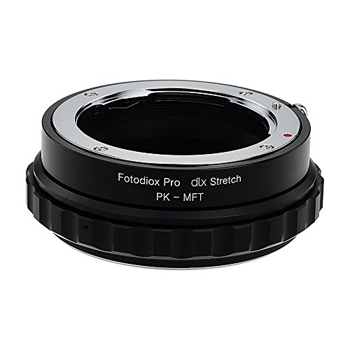 Fotodiox DLX Stretch Lens Mount Adapter – Pentax K Mount (PK) SLR Lens to Micro Cuatro Tercios (MFT, M4/3) Mount Mirrorless Camera Body with Macro Focusing Helicoide and Magnetic Drop-in Filters