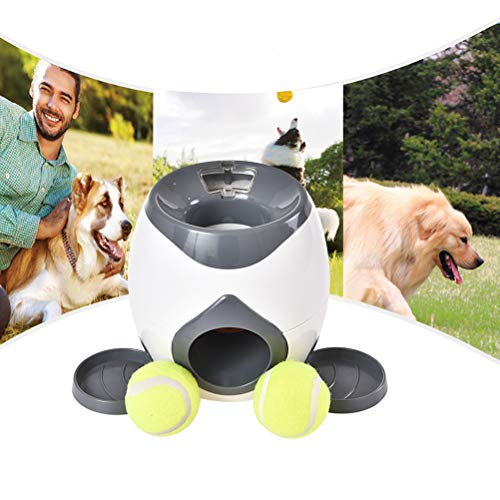 Fovely Juguete Pelotas de Tenis para Mascotas Alimentador Automático de Mascotas Buscar Lanzador de Pelotas de Tenis Perro Interactivo Máquina de Lanzar Bolas Rompecabezas Fovely Juguete Pelotas de Tenis para Mascotas Alimentador Automático de Mascotas Buscar Lanzador de Pelotas de Tenis Perro Interactivo Máquina de Lanzar Bolas Rompecabezas