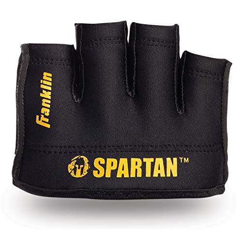 Franklin Sports Spartan Race Minimalist Premium OCR - Par de guantes - 28841F2S75, 28841F2S75., Adulto M, Negro/Dorado