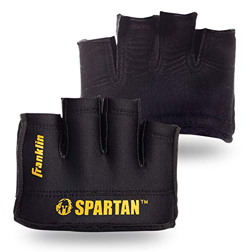 Franklin Sports Spartan Race Minimalist Premium OCR - Par de guantes - 28841F2S75, 28841F2S75., Adulto M, Negro/Dorado
