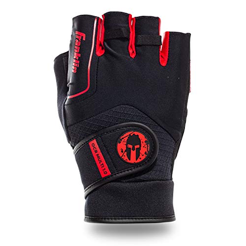 Franklin Sports Spartan Race Multi 1.0 OCR - Guantes para adulto, talla S, color negro y rojo