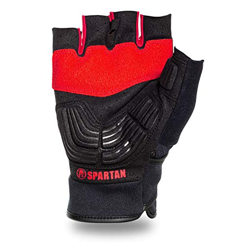 Franklin Sports Spartan Race Multi 1.0 OCR - Guantes para adulto, talla S, color negro y rojo