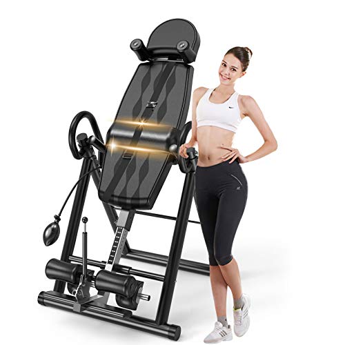 Frantools Tabla de Inversión por Gravedad Plegable Inflable Ajustable con Cinturón Protector Rojo Tabla de Gravedad Invertida para Espalda Ejercicio Banco de Inversión Gravitacional (Negro) Frantools Tabla de Inversión por Gravedad Plegable Inflable Ajustable con Cinturón Protector Rojo Tabla de Gravedad Invertida para Espalda Ejercicio Banco de Inversión Gravitacional (Negro)